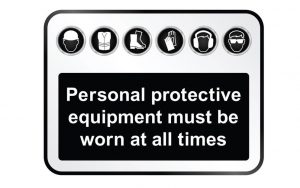 PPE warning