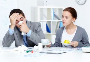 sickness absence at record low