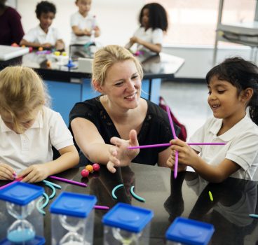 Happy kids at elementary school